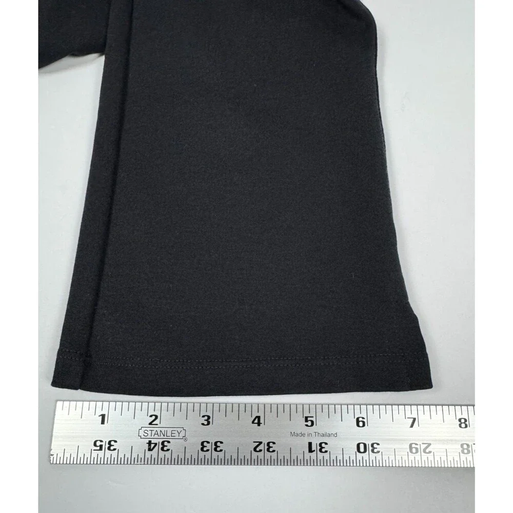 American Giant Pants Womens‎ 8 Black Cropped Flare Modal Stretch Made in USA